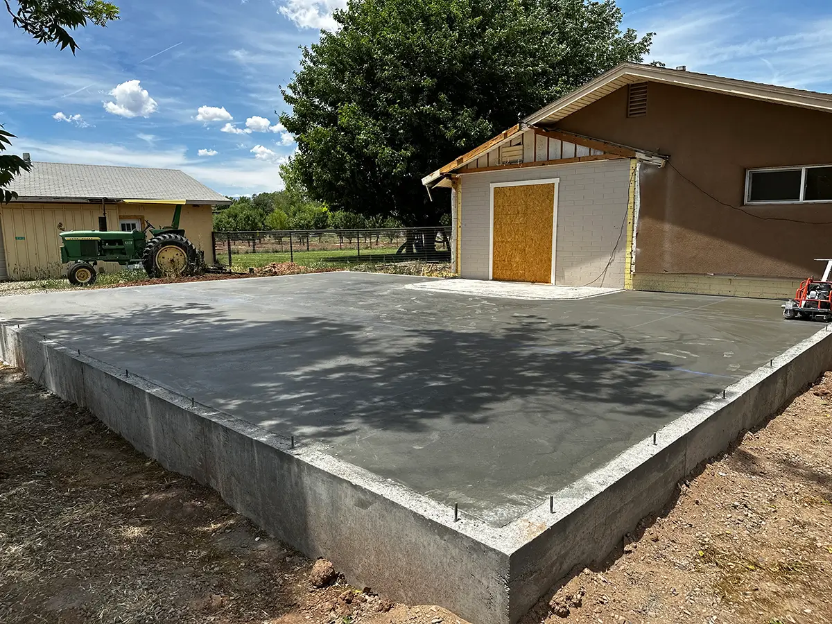 Sedona Concrete Stem Wall Foundation